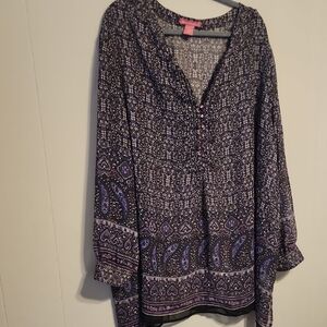 Woman Within Black and Purple Blouse